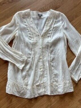 Linen and silk blouse